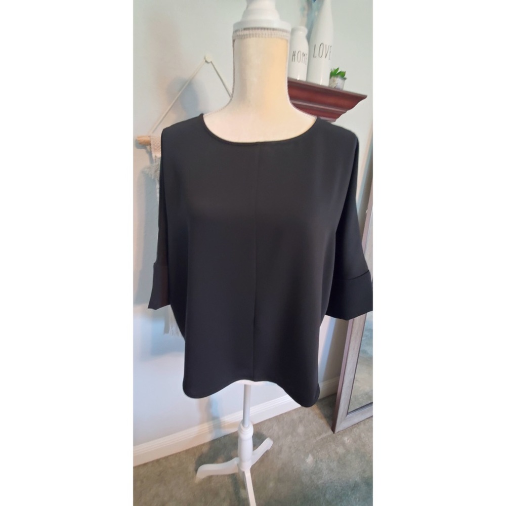 Express Black Silk Cocoon Blouse